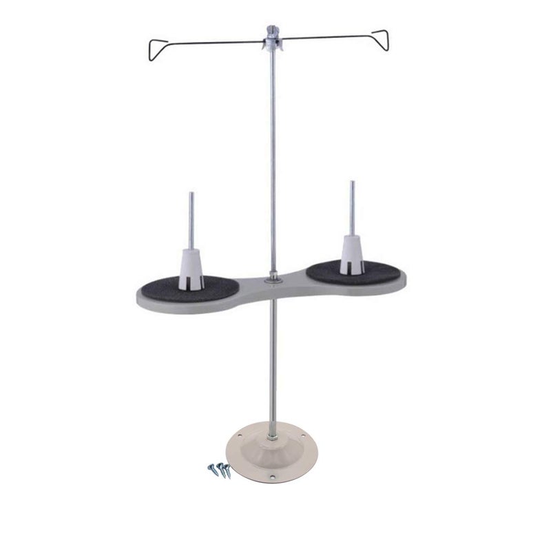 ckpsms Brand - 1SET #228776 2 Spool Thread Stand+Iron Base for Industrial/Household Sewing Machines - Image 1